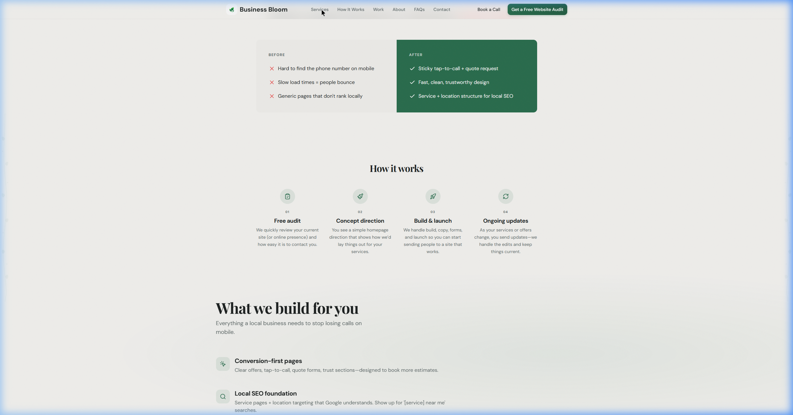 Business Bloom Agency Platform preview